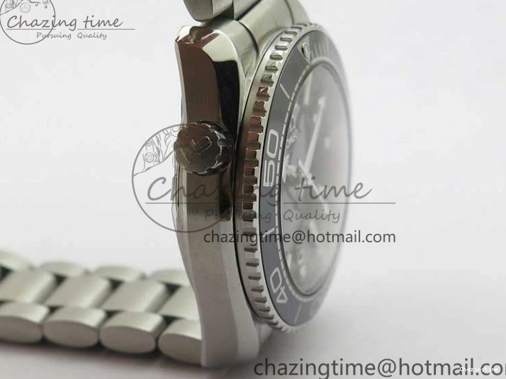 0501 Planet Ocean 39.5mm Black Ceramic Bezel SS VSF 1:1 Best Edition Black Dial on SS Bracelet A Stretchable 7890